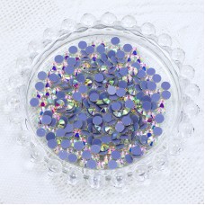 SS3-SSS20 Crystal AB Color Round Shape Hotfix Flatback Crystal Rhinestones For Clothes Decoration DIY