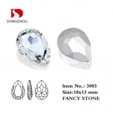 DZ 3003 18x13 mm  Drop shape crystal fancy stone 
