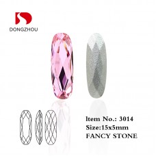 DZ 3014 15*5mm 21*7mm 27*9mm long Oval shape crystal fancy stone 