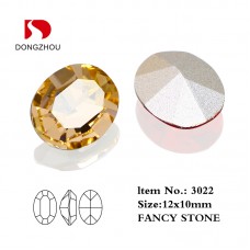 DZ 3022 12x10 mm Oval shape crystal fancy stone DZ 3022 12x10 mm Oval shape crystal fancy stone
