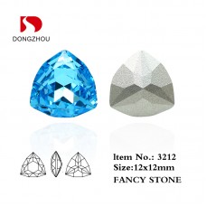 DZ 3212 7*7mm 12*12mm 17*17mm 24*24mm triangle shape crystal fancy stone DZ 3212 7*7mm 12*12mm 17*17mm 24*24mm triangle shape crystal fancy stone