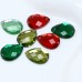 DZ-1033 drop shape with 2 hole cut flatback glass stones for clothing