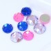 DZ 1011 round shape with 2 hole  crystal flatback stone 
