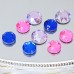 DZ 1011 round shape with 2 hole  crystal flatback stone 