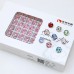 DZ 3289 8*8mm rose cut octagon shape effect color crystal fancy stone for nail art