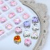 DZ 3321 12*12mm shell shape effect color crystal fancy stone for nail art