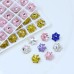 DZ 3399 8*8mm snowflake shape crystal fancy stone k9 crystal rhinestone for nail art