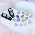 DZ 3399 8*8mm snowflake shape crystal fancy stone k9 crystal rhinestone for nail art