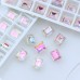DZ 3006 10*8mm rectangle shape effect color crystal fancy stone for nail art