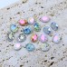 DZ 3002 10*8mm oval shape effect color crystal fancy stone for nail art