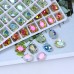 DZ 3002 10*8mm oval shape effect color crystal fancy stone for nail art