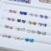 DZ 3140 5*5mm butterfly shape crystal fancy stone for nail art