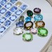 DZ 3002 12*10mm oval shape crystal fancy stone for nail art