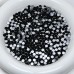 non hotfix jet color round shape flatback stone for nail art clothes decoration ss3-ss20(1440pcs/pack)