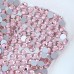 non hotfix light pink color round shape flatback stone for nail art clothes decoration ss3-ss20(1440pcs/pack)