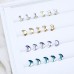 DZ 2924 10*7mm moon shape glass flatback stone for nail art