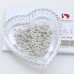 DZ 2010 3*3mm triangle shape glass flatback stone for nail art 1 pack(1440pcs)