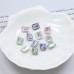 DZ 3006 10*8mm rectangle shape effect color crystal fancy stone for nail art