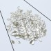 DZ 2194 8*4mm petal shape glass flatback stone for nail art (720pcs/pack)