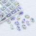 DZ 3002 12*8mm oval shape effect color crystal fancy stone for nail art