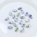 DZ 3002 12*8mm oval shape effect color crystal fancy stone for nail art