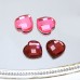 DZ-1035 flat back heart crystal fancy stones for jewelry making