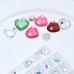 DZ-1035 flat back heart crystal fancy stones for jewelry making