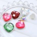 DZ-1035 flat back heart crystal fancy stones for jewelry making
