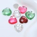 DZ-1035 flat back heart crystal fancy stones for jewelry making