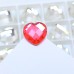 DZ-1035 flat back heart crystal fancy stones for jewelry making