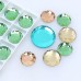 DZ-1021 flat round shape crystal glass beads flatback stone