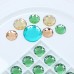 DZ-1021 flat round shape crystal glass beads flatback stone