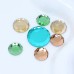 DZ-1021 flat round shape crystal glass beads flatback stone