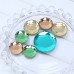 DZ-1021 flat round shape crystal glass beads flatback stone
