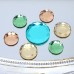 DZ-1021 flat round shape crystal glass beads flatback stone