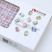DZ 3008 8*6mm octagon shape effect color crystal fancy stone for nail art