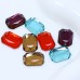 DZ-1027 with 2 hole crystal octagon glass stones flatback stone