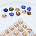 DZ-1073 flat back drop shape crystal rhinestones for jewelry making