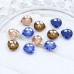 DZ-1073 flat back drop shape crystal rhinestones for jewelry making