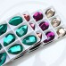 DZ-1713 drop flat back crystal rhinestones decorative for jewelry 