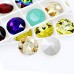 DZ-3001 27 mm Round Shaped Crystal Fancy Stones 