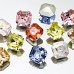 DZ 3111 10*10mm octagon shape crystal fancy stone for nail art