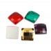 DZ-1039 square shape flat back glass stones for jewelry making