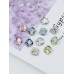 DZ 3011 8*8mm oval shape crystal fancy stone for nail art