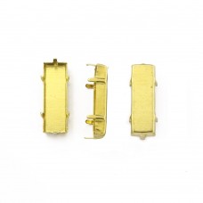 3013CS Rectangle Stones metal claw Settings