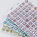 DZ 3025 8.6*8mm rectangle shape effect color crystal fancy stone for nail art