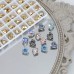 DZ 3025 6.5*6mm rectangle shape effect color crystal fancy stone for nail art