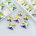 DZ 4068 16mm crystal sew on rhinestone square shape