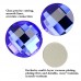 DZ-1031 round black diamond color flat back glass stones for jewelry