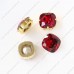 fat square light siam crystal fancy stone 
